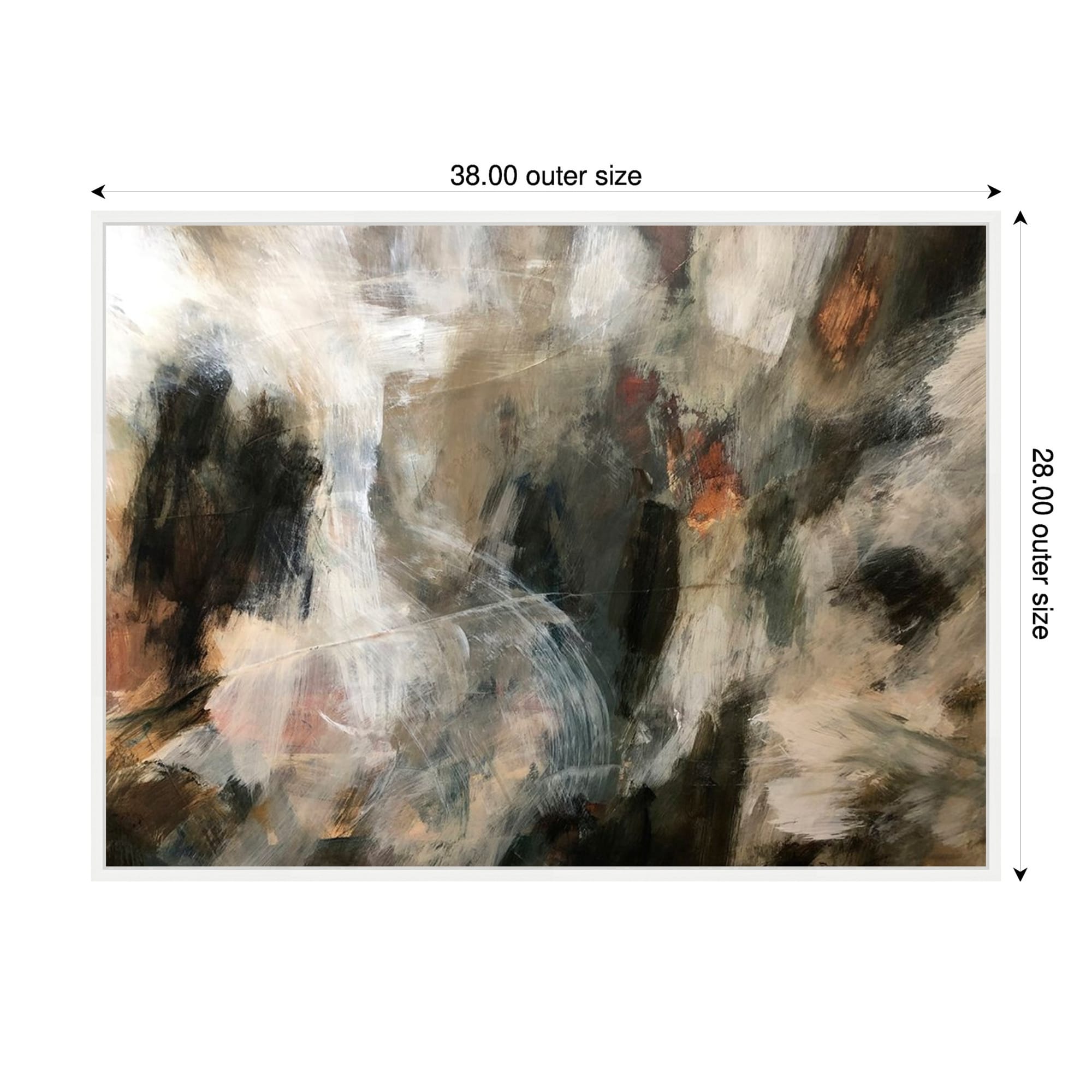 Abstract No. 1 By Chloe Elliott Framed Canvas Wall Art Print