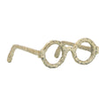 Aluminum Glasses Sculpture 3 Gold