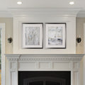 Abstract Sonte Ii 2 Piece Set Silver Frame
