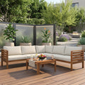 Acacia L Shape Outdoor Conversation Set By Leisure Zone