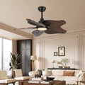 Acacia Wood Ceiling Fan With Dimmable Light For Living Room