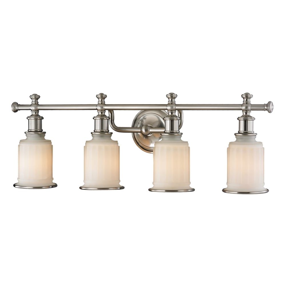 Acadia 4 Light Brushed Nickel Bath Fixture