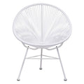Acapulco White Vinyl Indoor Outdoor Patio Chair