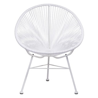 Acapulco White Vinyl Indoor Outdoor Patio Chair