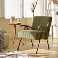 Accent Armchair Modern Wingback Chair With Metal Legs For Living Room Office Bedroom Or Dining Space