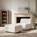 Accent Chair Side Chair Padded Chair With Ottoman Reception Chair Reading Chair Armless Upholstered Chair