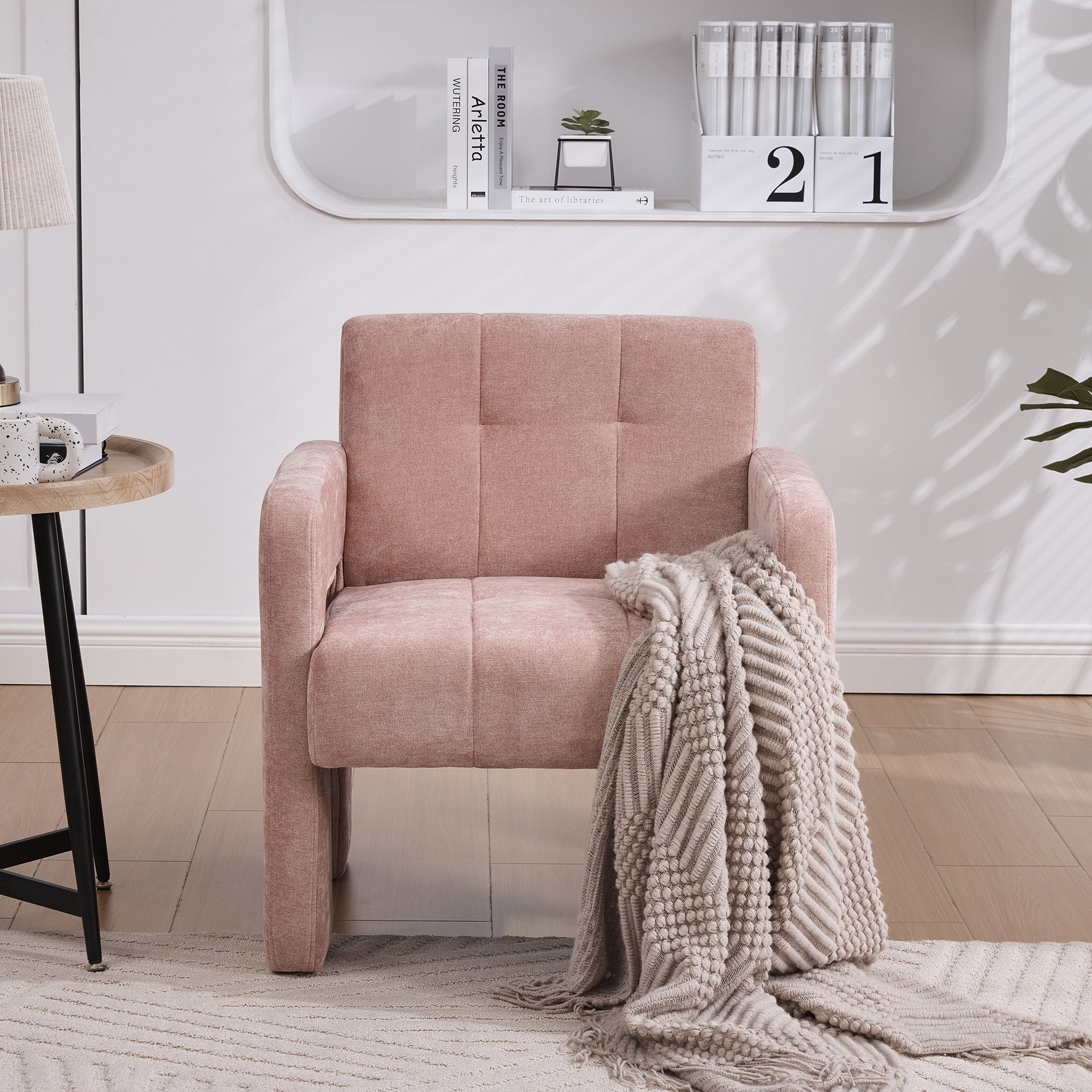 Accent Chair Side Chair Reception Chair Reading Chair Pink Dressing Chair Leisure Chair Office Chair