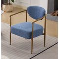 Accent Chair Side Chair For Living Room Rustic Dining Chair Vanity Chair Blue Dressing Chair Reading Chair