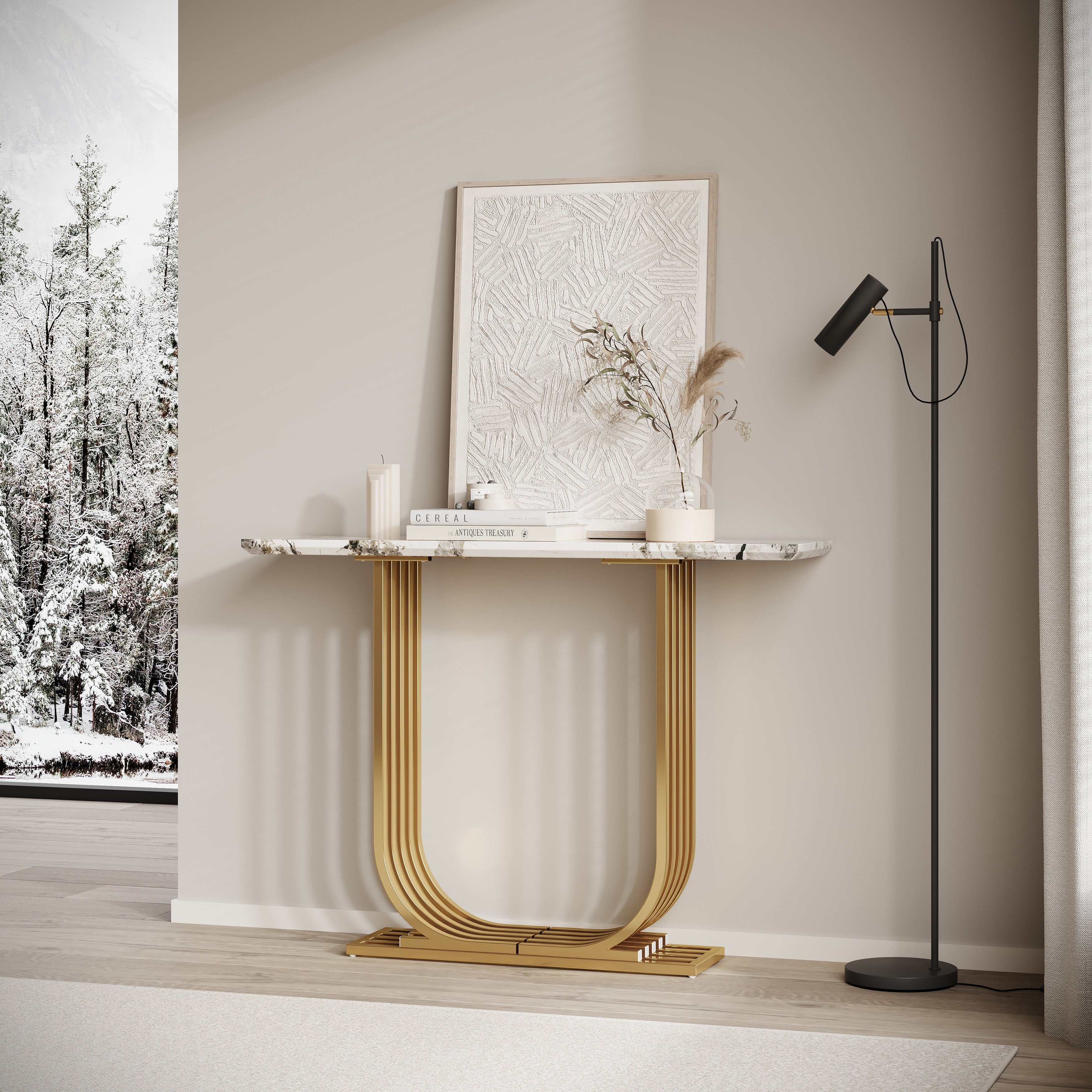 Accent Table Console Table Side Table For Living Room Luxurious Sofa Table Hallway Table Entryway Table
