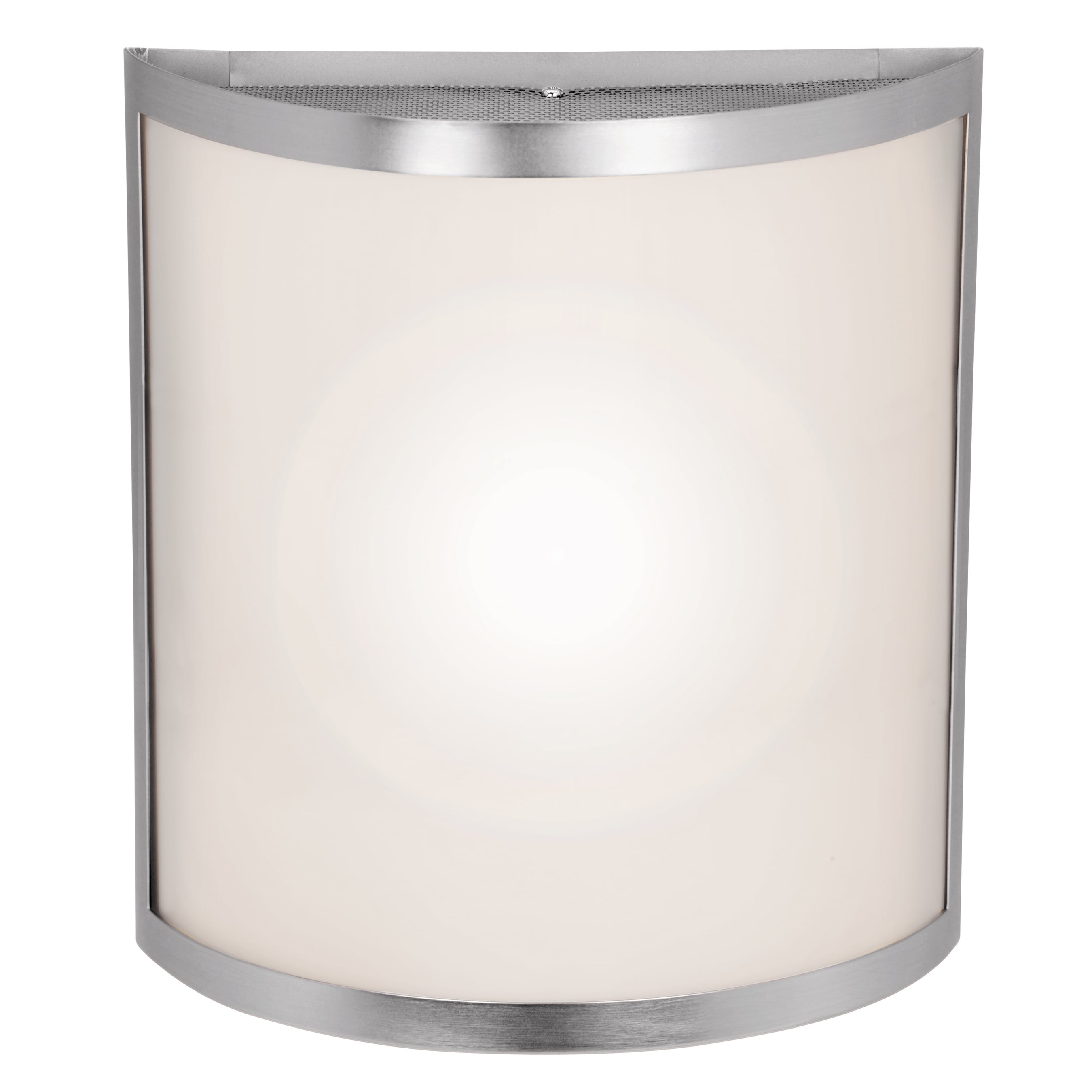 Access Lighting Artemis 2 Light Brushed Steel Wall Sconce With Opal Glass