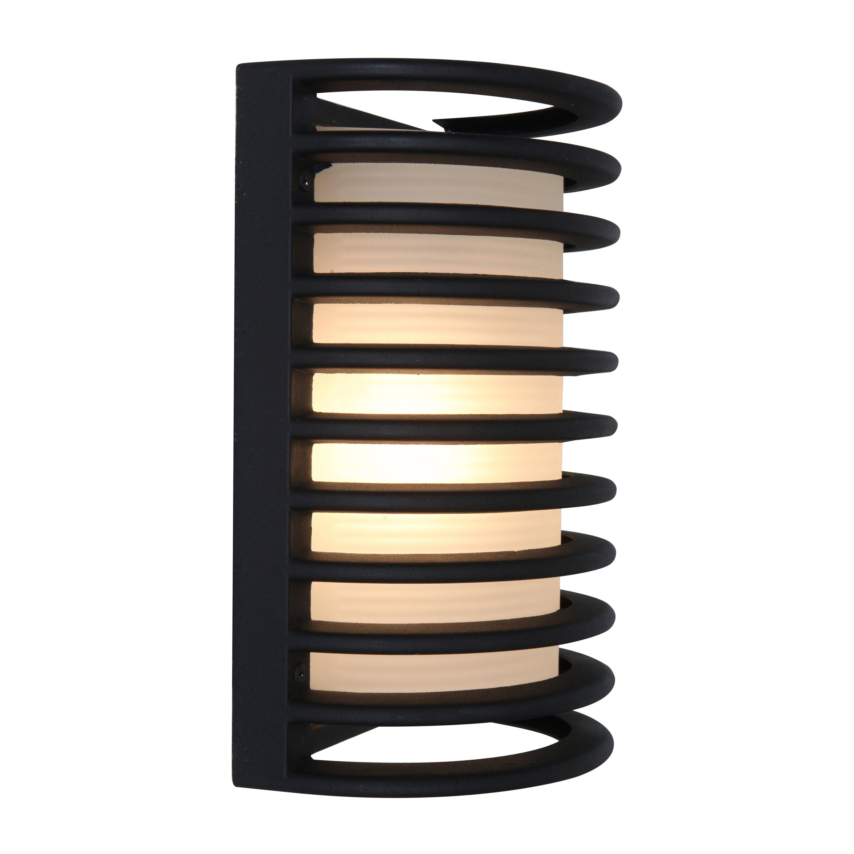 Access Lighting Bermuda Black 11 Inch Led Outdoor Bulkhead Wall Light