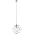 Boulder 1 Light Chrome Pendant