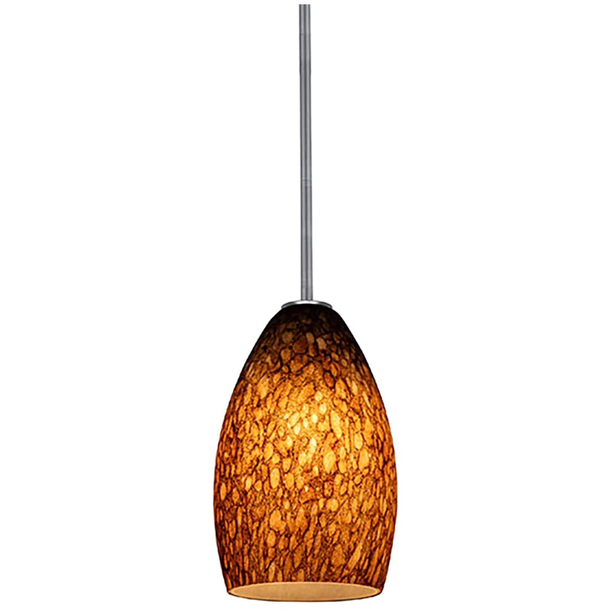 Access Lighting 28012 3R Brst Champagne 1 Light Led Pendant 5 Wide