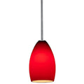 Access Lighting 28012 3R Red Champagne 1 Light Led Pendant 5 Wide