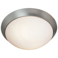 Access Cobalt 1 Light Brushed Steel Flush Mount