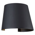 Cone 1 Light Black Marine Grade Led Outdoor Wall Sconce
