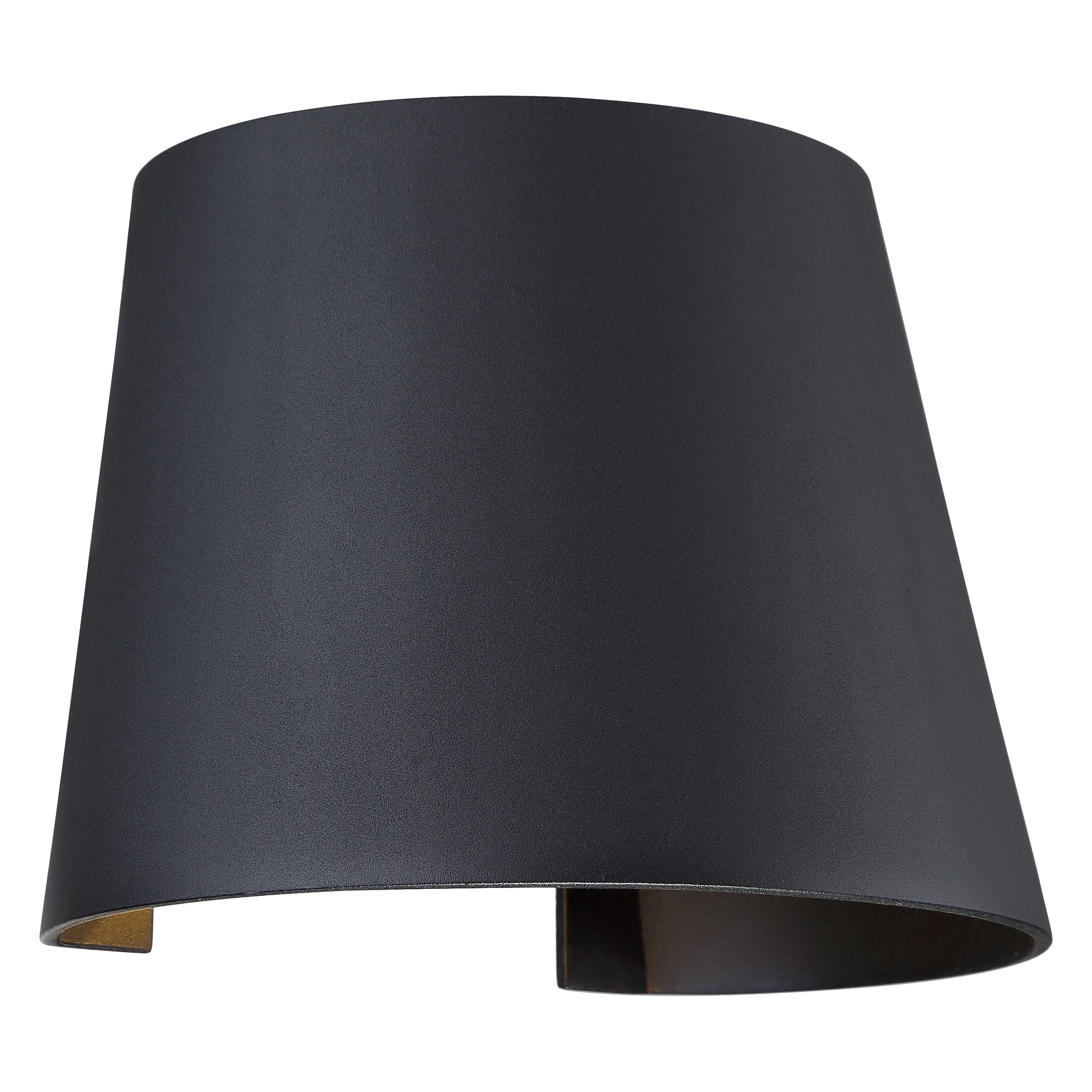 Cone 1 Light Black Marine Grade Led Outdoor Wall Sconce
