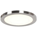 Access Lighting Disc 1 Light Brushed Steel Small Round Led Flush Mount