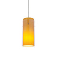 Access Lighting Glass N Glass Cylinder 1 Light Led Pendant 5 Wide