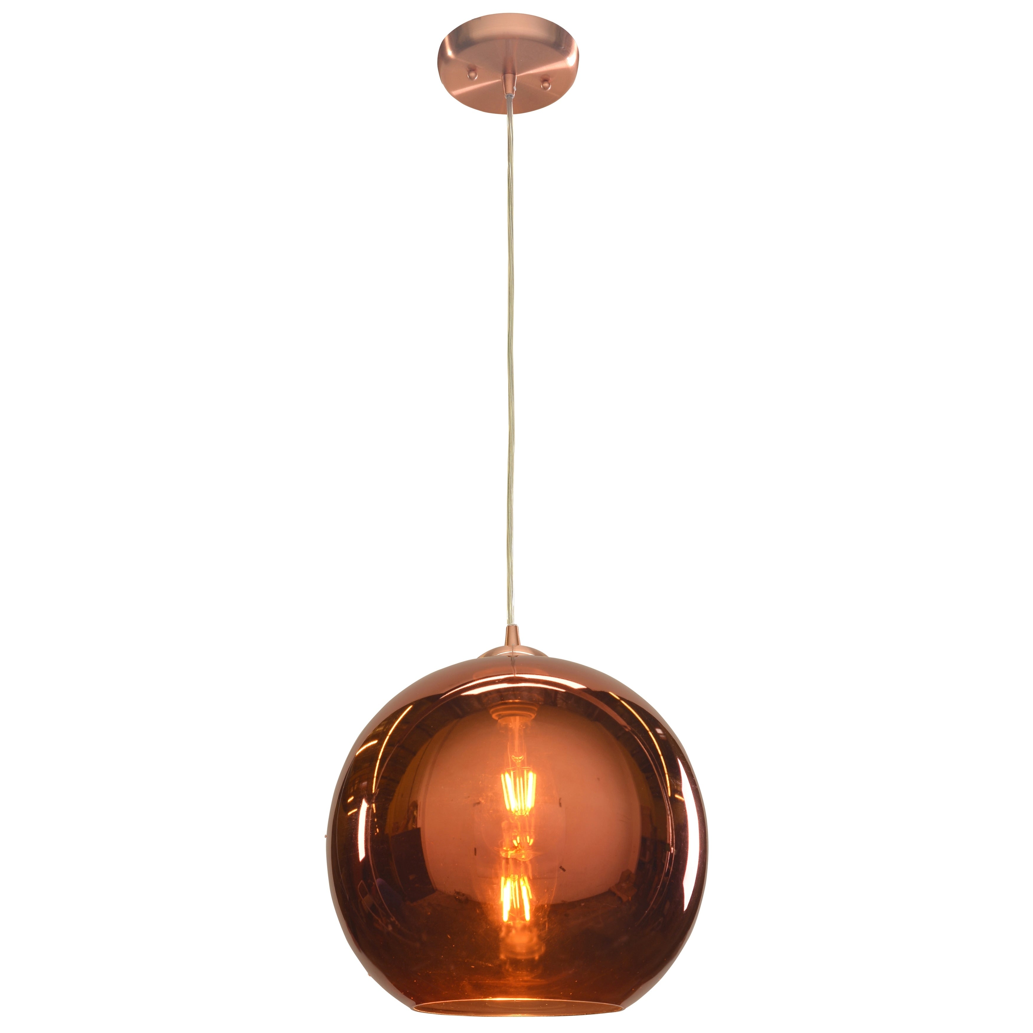 Access Lighting Glow Brushed Copper 12 Inch Pendant