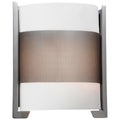 Access Lighting Iron 2 Light Brushed Steel Wall Sconce