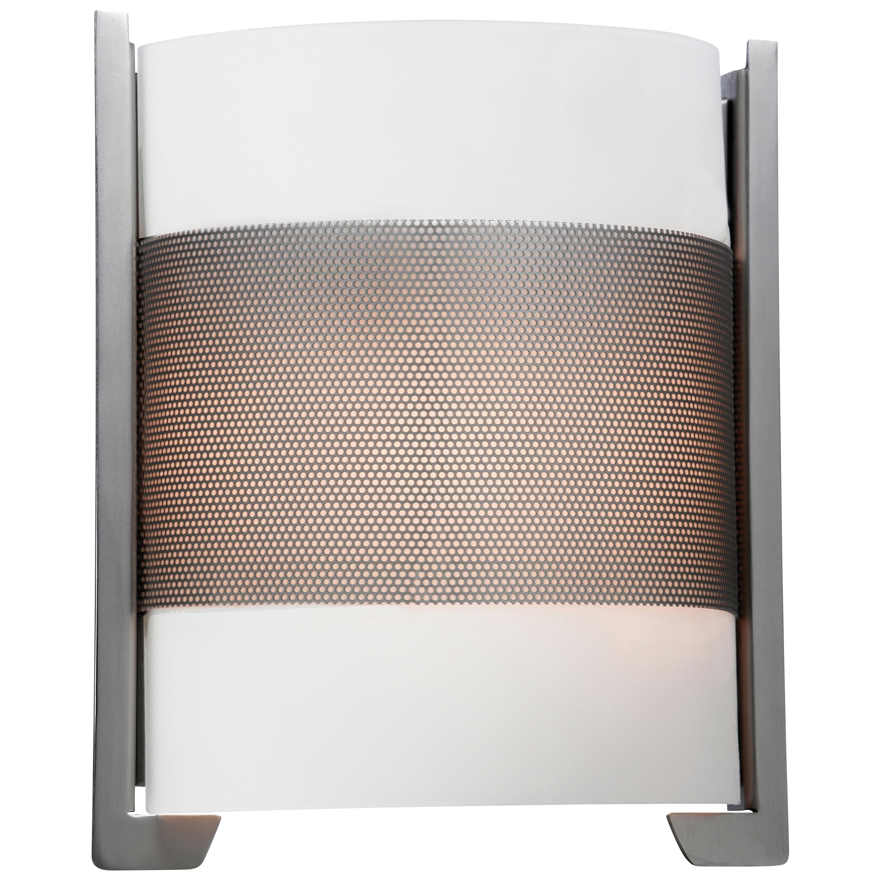 Access Lighting Iron 2 Light Brushed Steel Wall Sconce