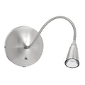 Access Lighting Led Gooseneck Led Brushed Steel Wall Sconce