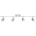 Access Lighting Lincoln 4 Light Brushed Steel Led Track Spot Light