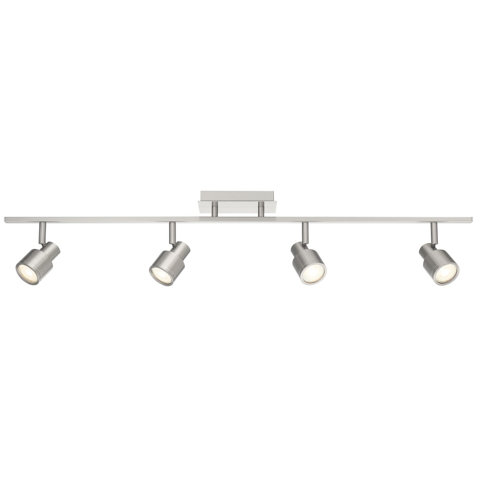 Access Lighting Lincoln 4 Light Brushed Steel Led Track Spot Light