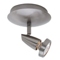 Mirage 1 Light Brushed Steel Swivel Spotlight