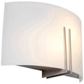 Access Lighting Prong 2 Light Brushed Steel Vanity Silver
