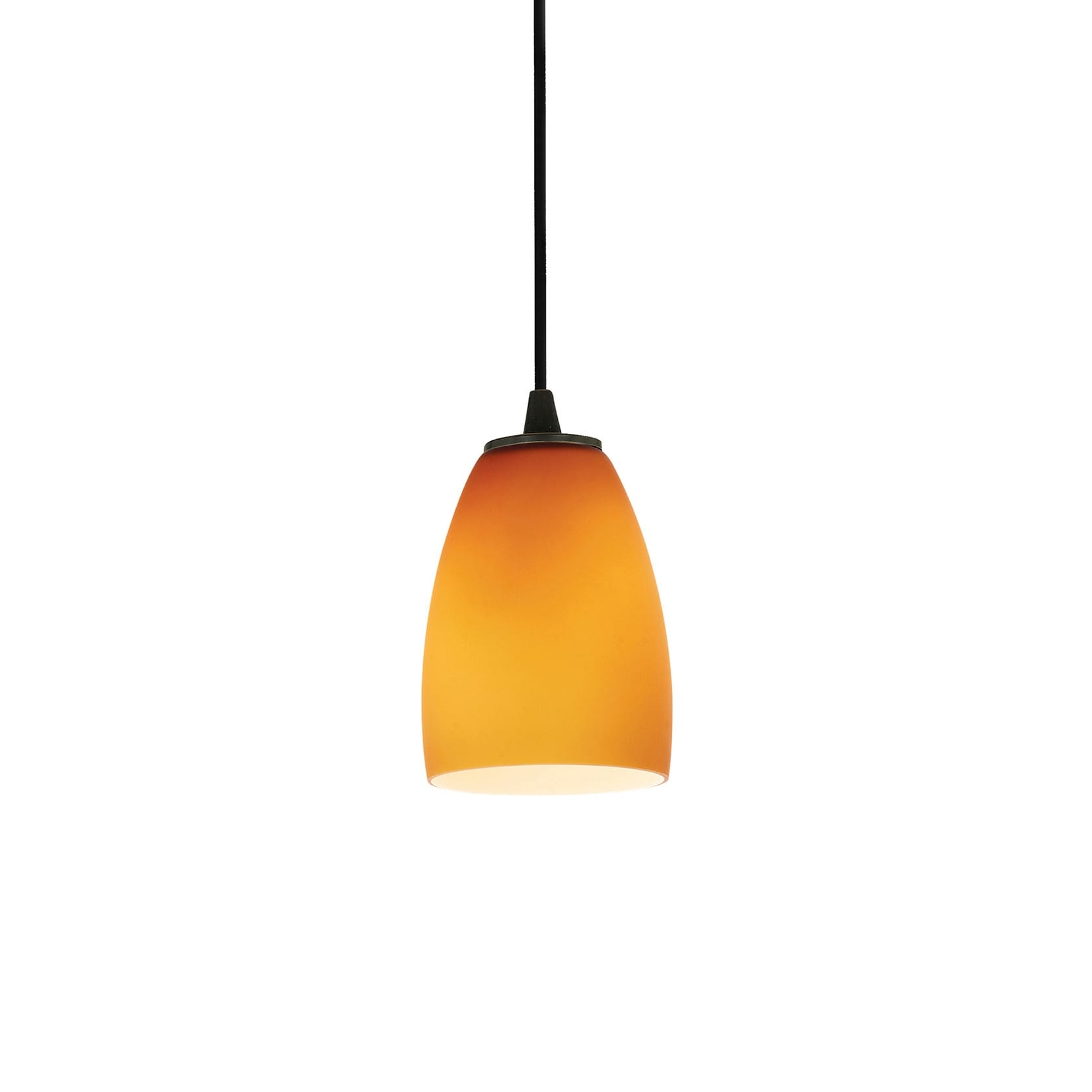 Access Lighting Sherry 1 Light Led Pendant 5 Wide With Amber Glass