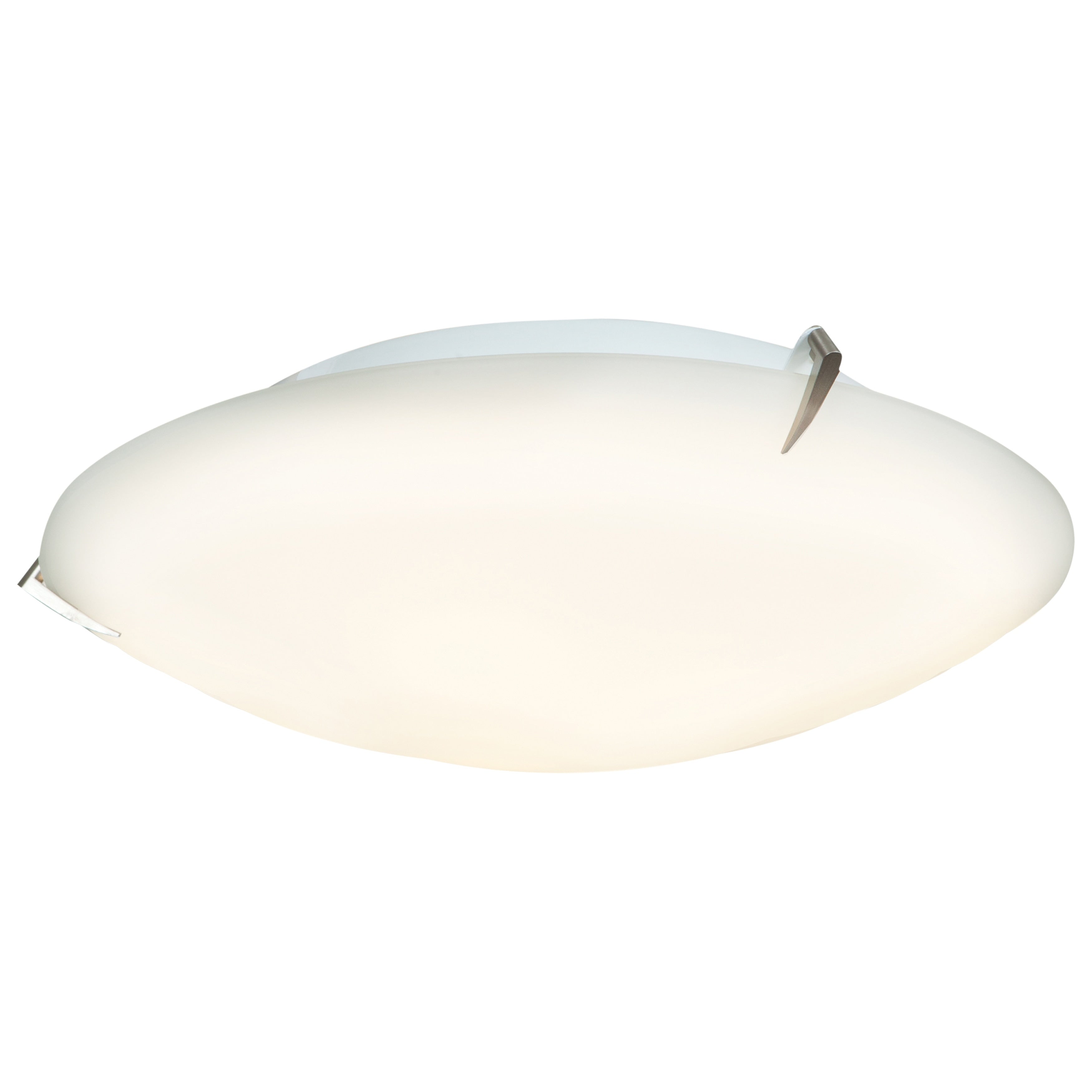 Access Lighting Zenon 2 Light 12 Inch Brushed Steel Flush Mount