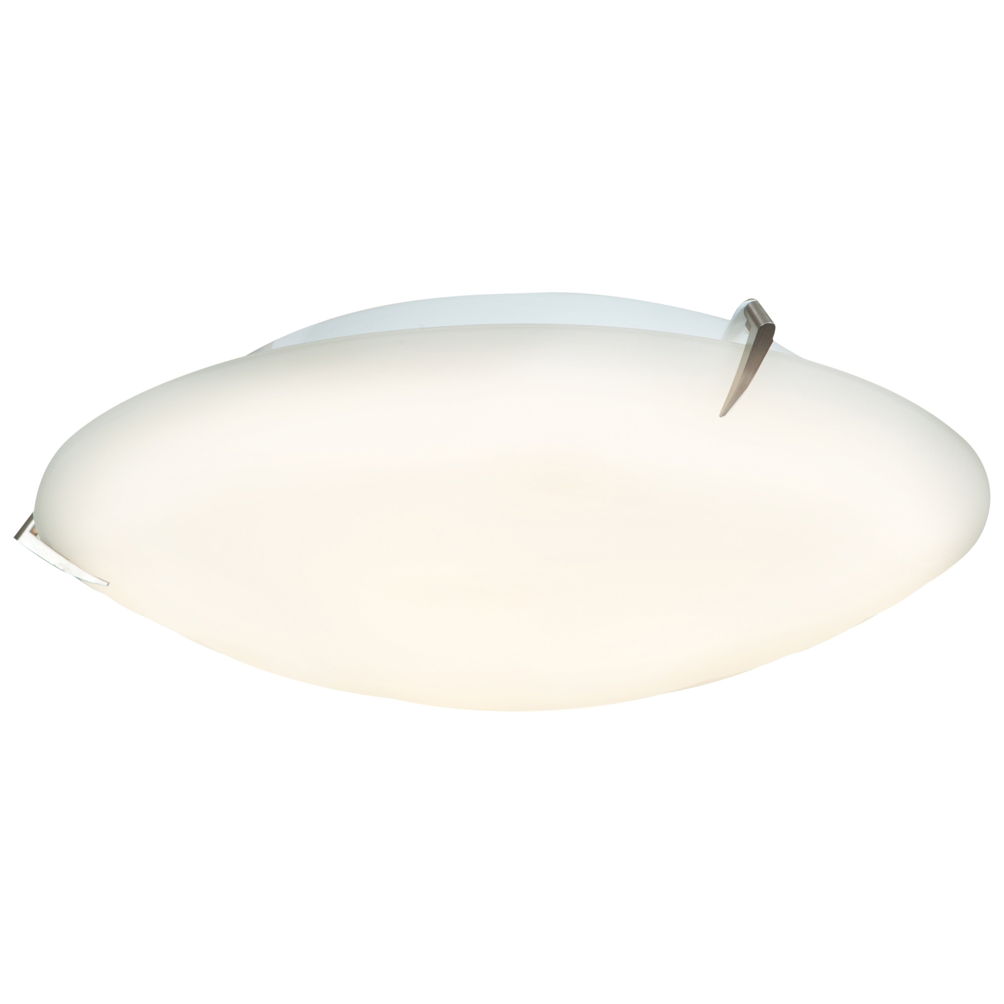 Access Lighting Zenon 3 Light 16 Inch Brushed Steel Flush Mount