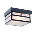 Acclaim Lighting Artisan Collection Ceiling Mount 2 Light Outdoor Matte Black Light Fixture
