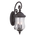 Acclaim Lighting Bellagio Collection Wall Lantern 3 Light Outdoor Black Coral Light Fixture