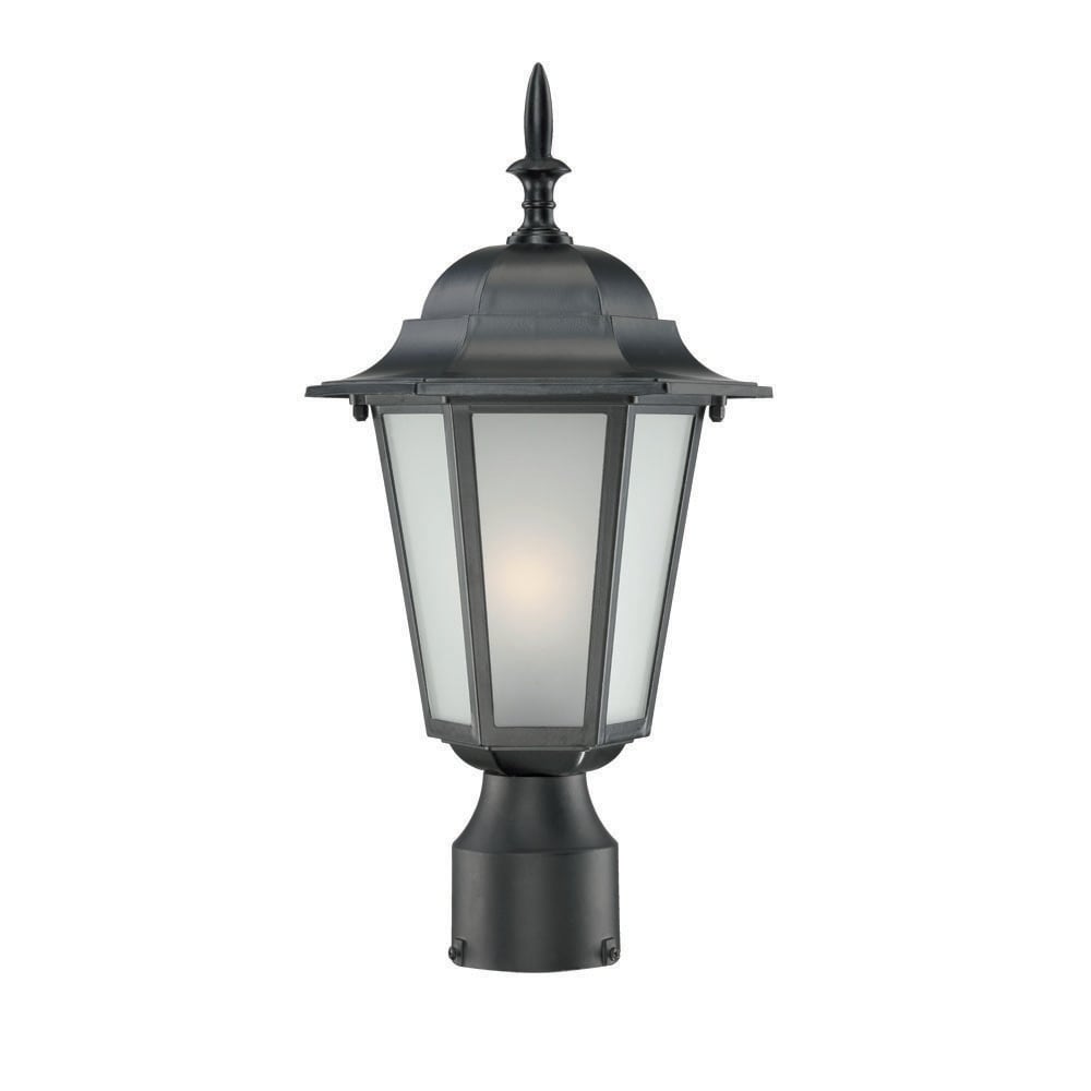 Acclaim Lighting Camelot Collection 1 Light Outdoor Matte Black Post Mount Light Fixture