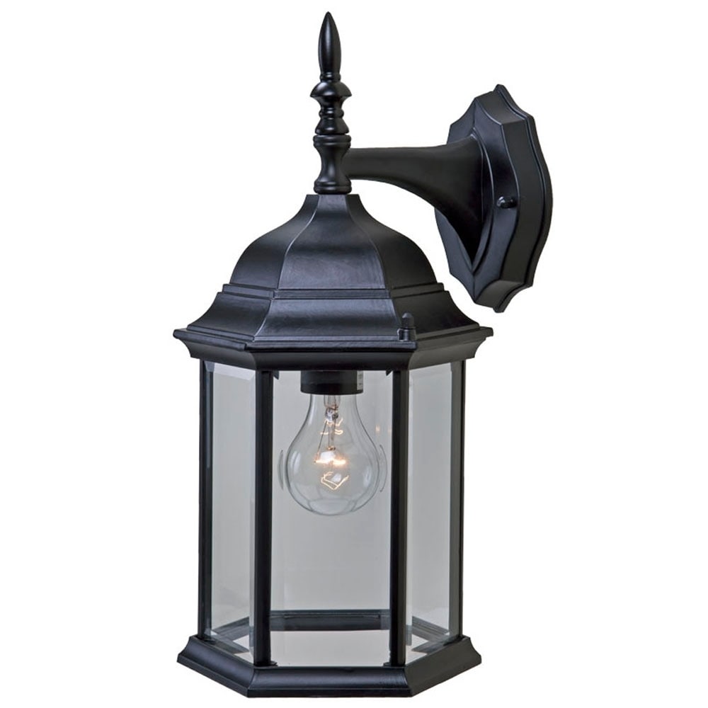 Acclaim Lighting Craftsman 2 Collection Wall Mount 1 Light Outdoor Matte Black Light Fixture
