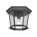 Acclaim Lighting Dover Collection 1 Light Outdoor Matte Black Ceiling Mount Light Fixture