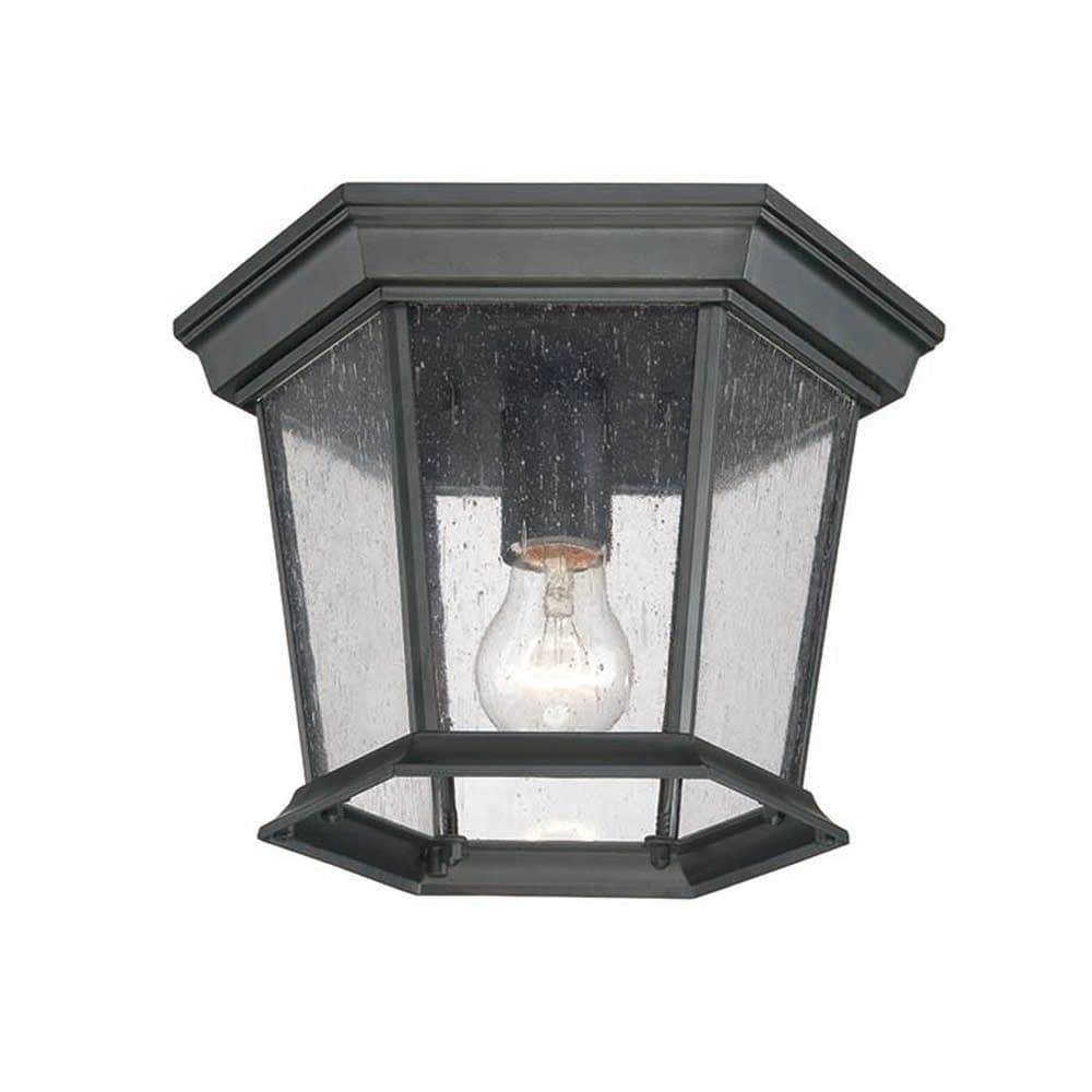 Acclaim Lighting Dover Collection 1 Light Outdoor Matte Black Ceiling Mount Light Fixture