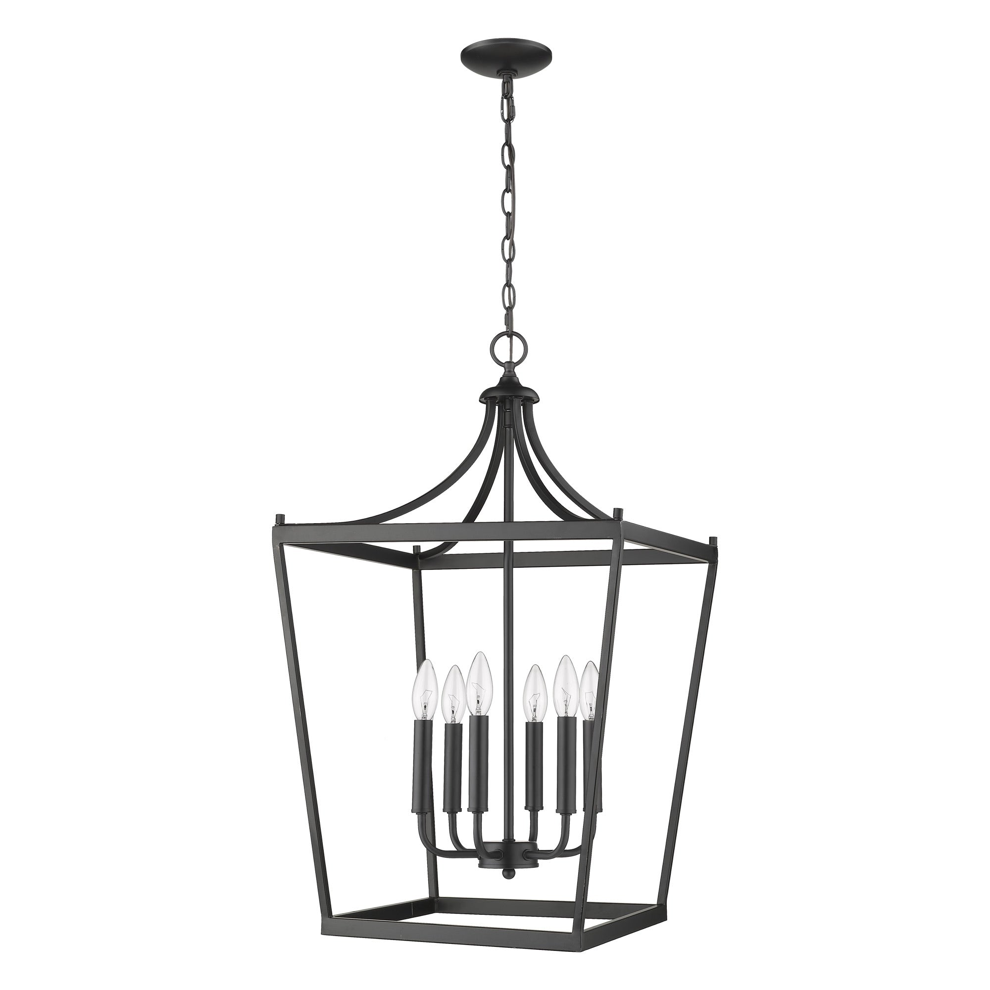 Acclaim Lighting Kennedy 6 Light Matte Black Chandelier