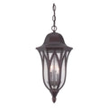 Acclaim Lighting Milano Collection Hanging Lantern 3 Light Outdoor Architectural Bronze Light Fixture
