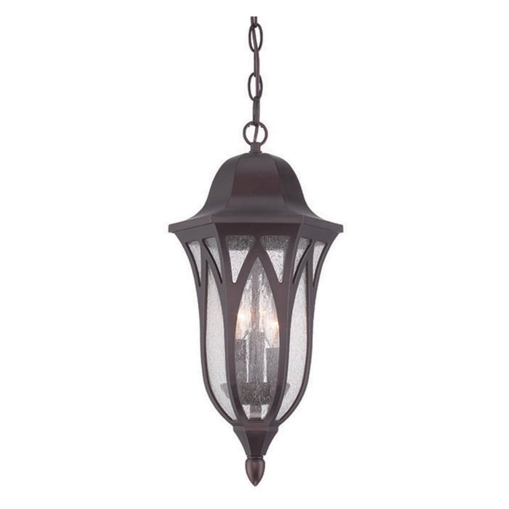 Acclaim Lighting Milano Collection Hanging Lantern 3 Light Outdoor Architectural Bronze Light Fixture