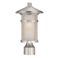 Acclaim Lighting Phoenix Collection Post Lantern 1 Light Outdoor Brushed Silver Light Fixture