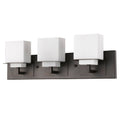 Acclaim Lighting Rampart Indoor 3 Light Bath With Glass Shades In Oil Rubbed Bronze