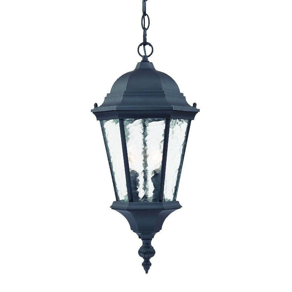 Acclaim Lighting Telfair Collection Hanging Lantern 2 Light Outdoor Matte Black Light Fixture