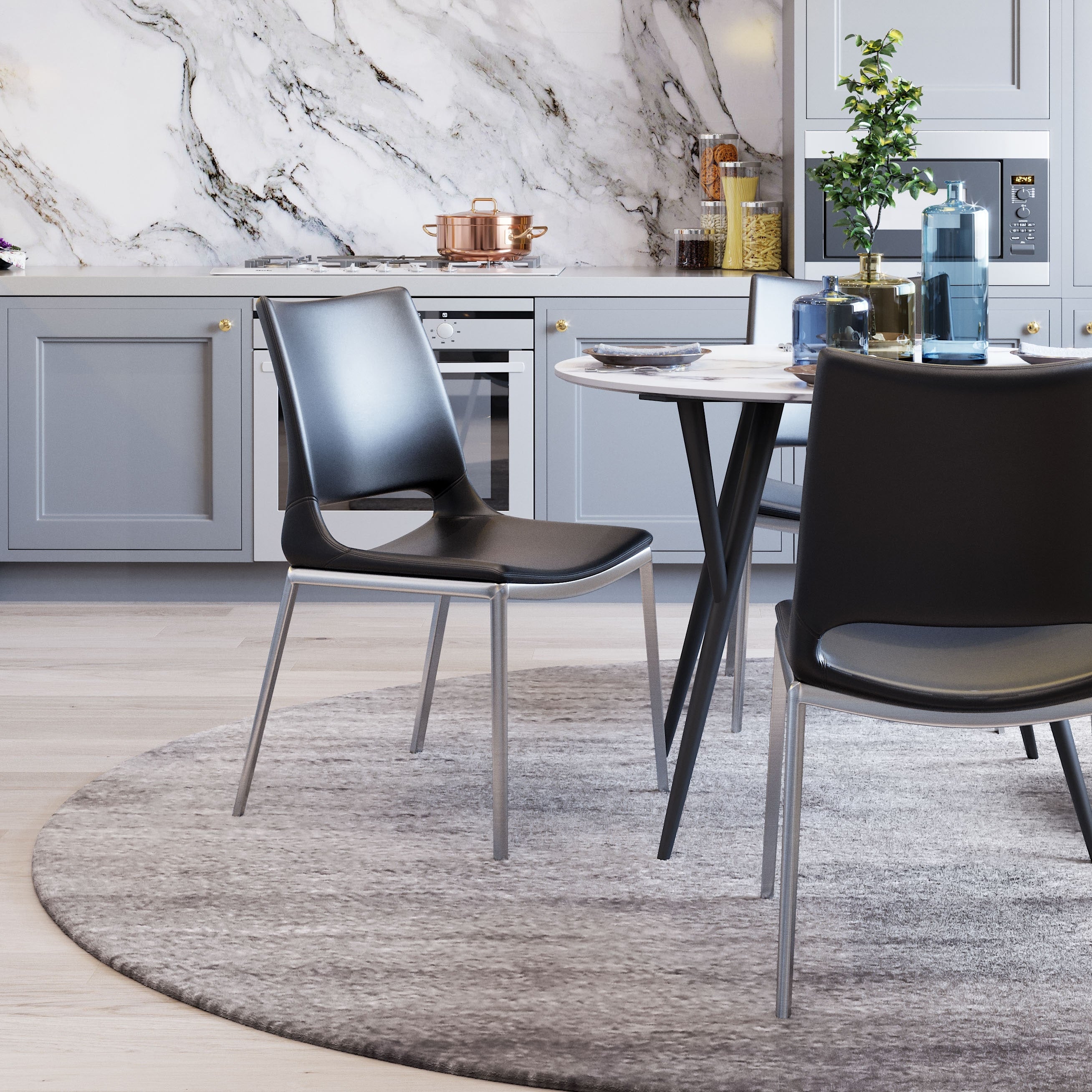 Ace Dining Chair Black Set Of 2