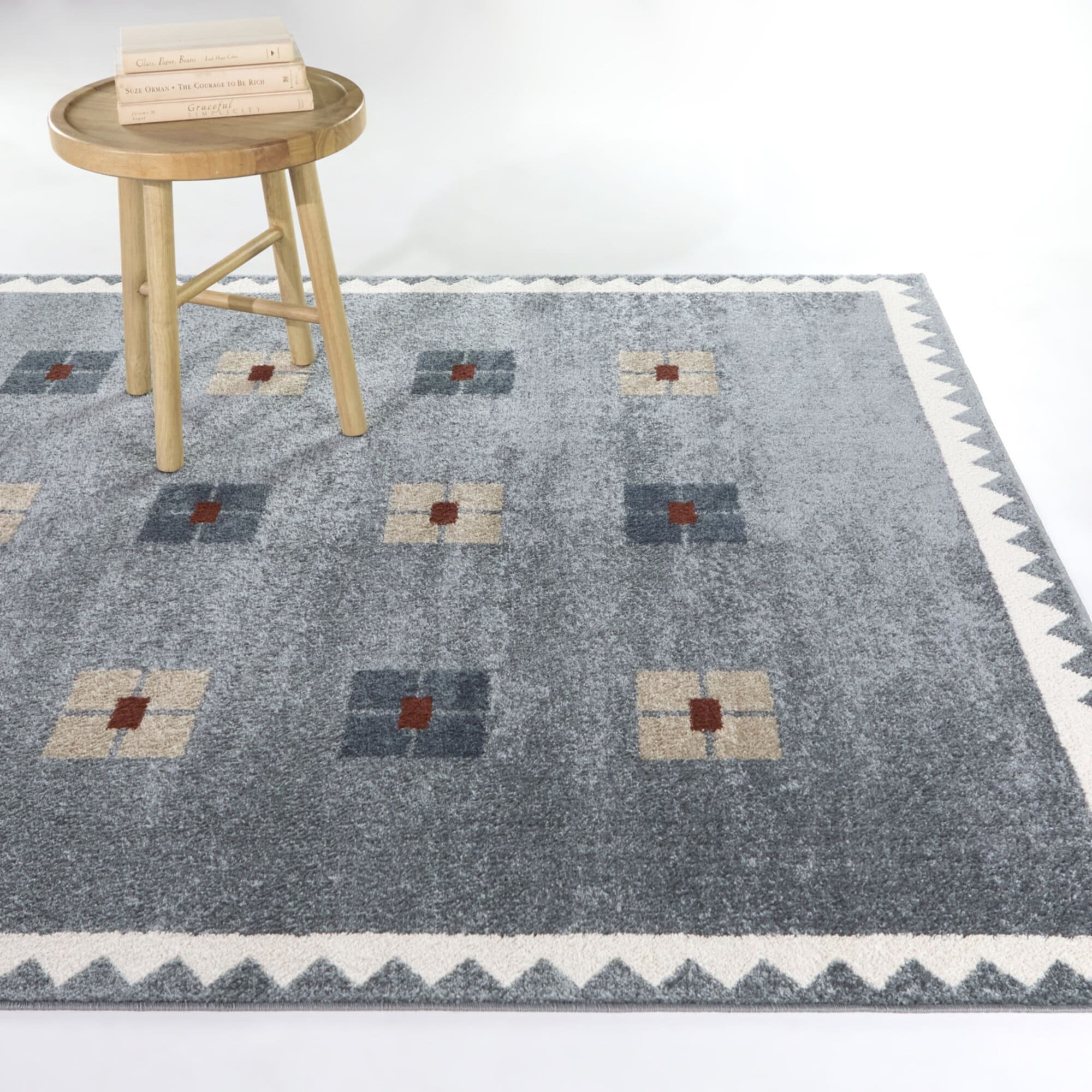 Achron Geometric Floral Area Rug