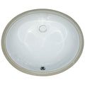 Ackland Akkps Undovl 1512 Sb 17 Oval Porcelain Undermount Bathroom
