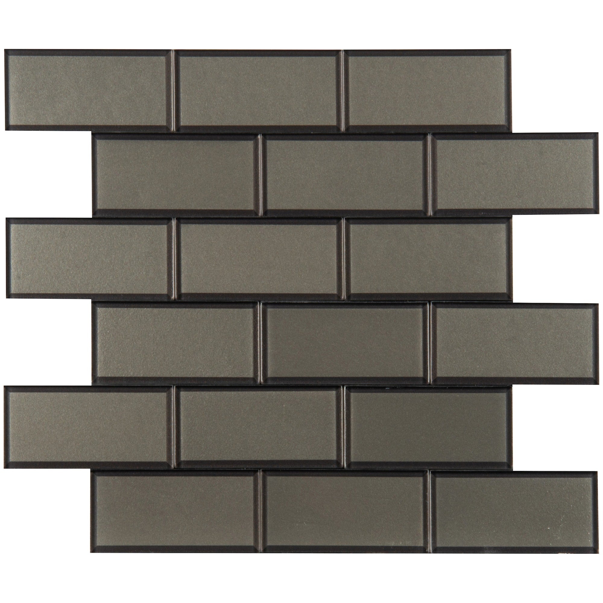 Ackland Akm G Ta2X4Psw Ca Tactiq 12 X 12 Glass Brick Wall Mosaic Brunox